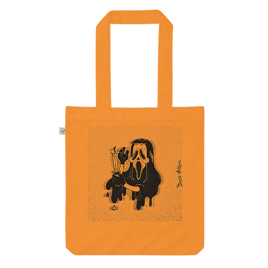Ghostface Killer Haircut - Scream Horror Art Parody - Fashion Tote Bag