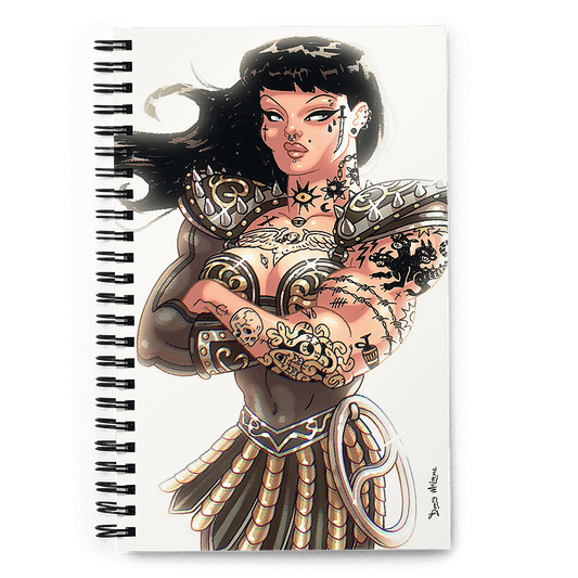 Xena Warrior Princess & Chyna WWE Tribute Tattoo Fan Art - Notepad Journal