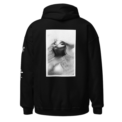 Black Sweatshirt with Extraterrestrial Parody Makeover: An LGBTQ+ Artwork by Donny Meloche