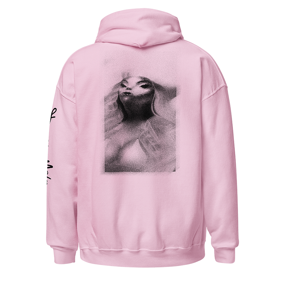 Pink Sweatshirt with Extraterrestrial Parody Makeover: An LGBTQ+ Artwork by Donny Meloche