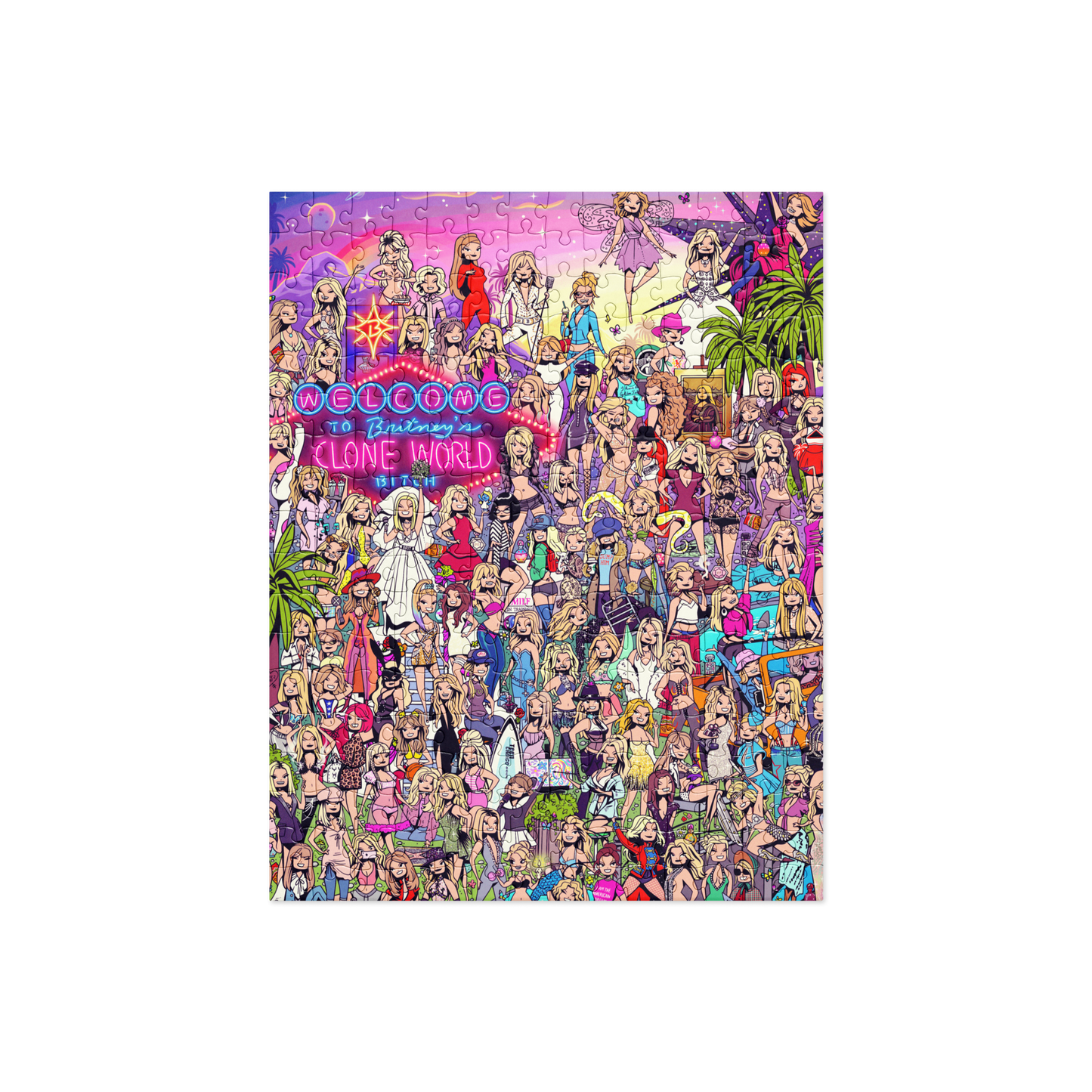 "Clone World" - Britney Spears "Where's Waldo" Style - Jigsaw Puzzle (US ONLY)